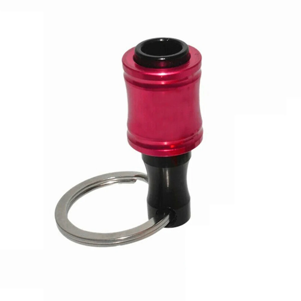 Power Tools Drill Bit Holder Aluminum Alloy Hex Shank Screwdriver Keychain Extension Bar Screwdriver Bit Holder Brand New