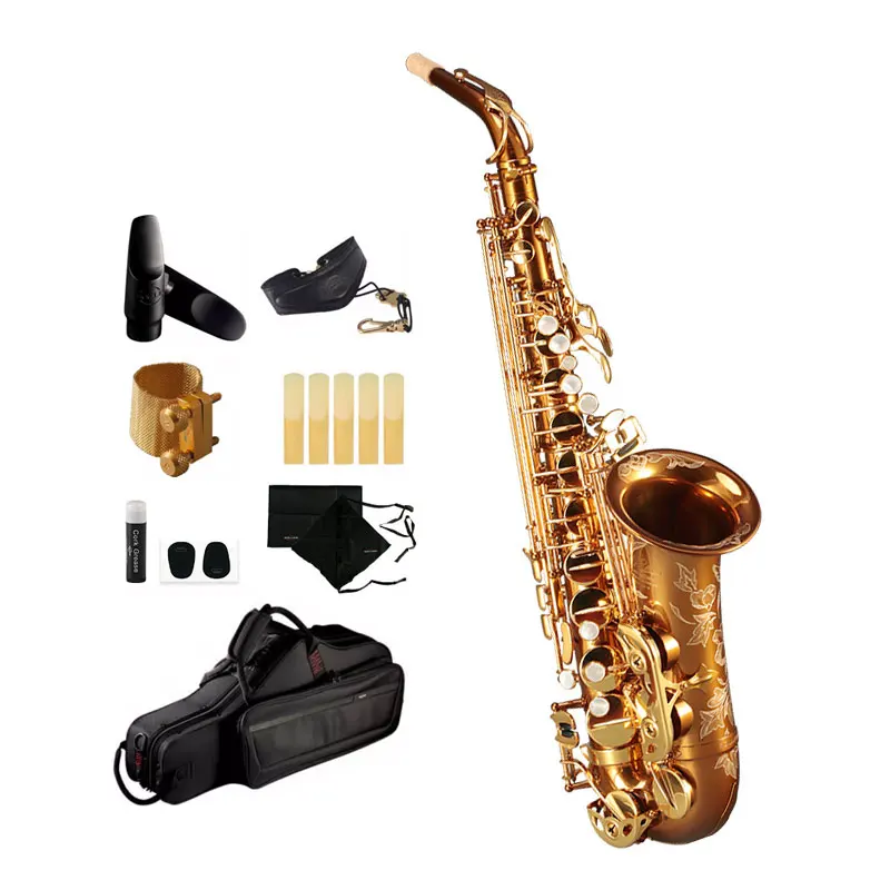 Popular Grade Classic Structure Gold Lacquer RSA-X3-II Alto Baritone Saxophone