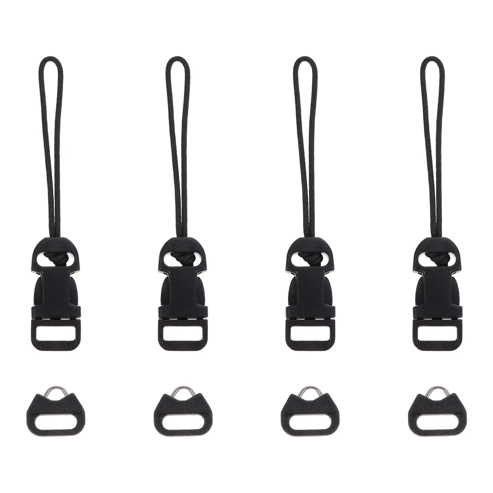 

8 Pcs Camera Strap Buckle Quick Release Connector Clip Adapter Mini QD Loop Triangle Ring Set DSLR Shoulder Strap Accessories