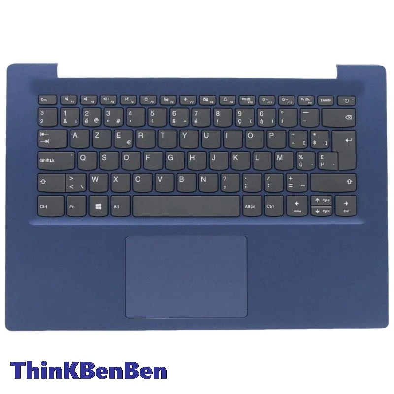 

BE Belgian Blue Keyboard Upper Case Palmrest Shell Cover For Lenovo Ideapad S130 14 130s 14 14IGM 120s 14 14IAP 5CB0R61278