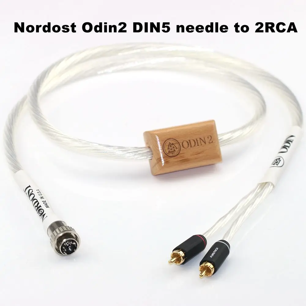 

Nordost Odin2 DIN 5-контактный поворотный 2RCA Поющий рычаг сигнальная линия воспроизведение аудио линии миди до 2RCA левый и правый канал