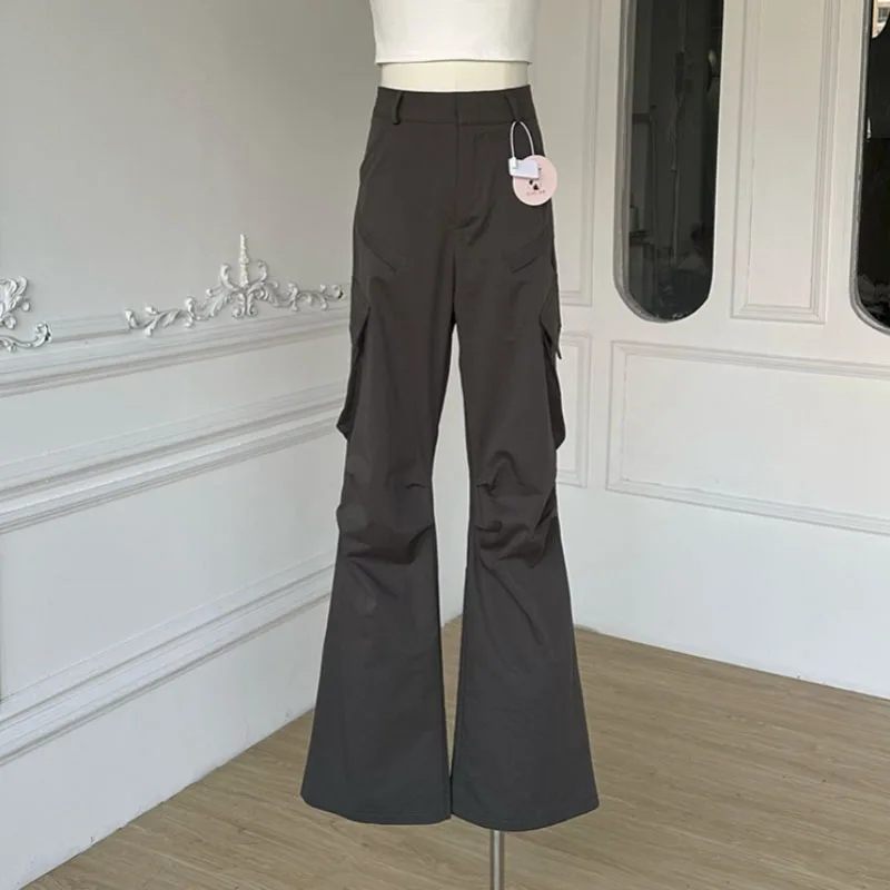 Y2K Street Cargo Pants For Woman Loose Straight Comfortable Casual Flared pants Women Mom Trousers For Women