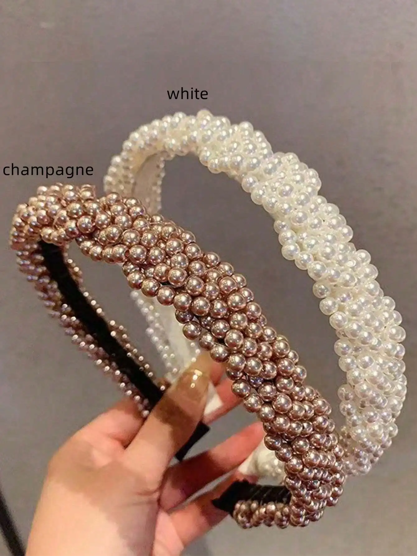 

Vintage Faux Pearl Headband For Women Elegant Minimalist Hair Accessory Daily Outing Dating