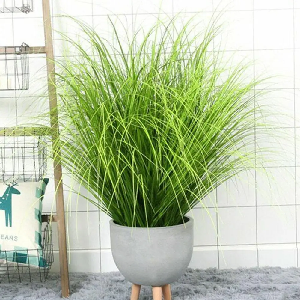 60cm Artificial Tropical Plant Green Onion Grass Bundle Simulation Leaf Green Plant Leaf Plastic Flower Arrangement Home Decor