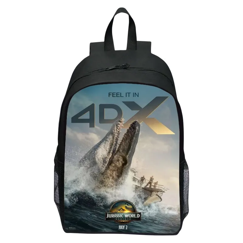 مطبوعة العالم الجوراسي تولد من جديد ديناصور على ظهره المدرسة الابتدائية الكرتون العالم الجوراسي على ظهره