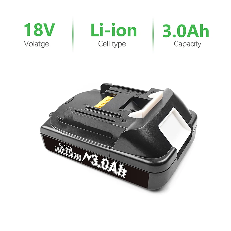 18V 3.0Ah Li-Ion Battery For Makita BL1815 Battery 194205-3 BL1815 BL1820 BL1815N BL1820B BL1840 Cordless Power Tools Battery