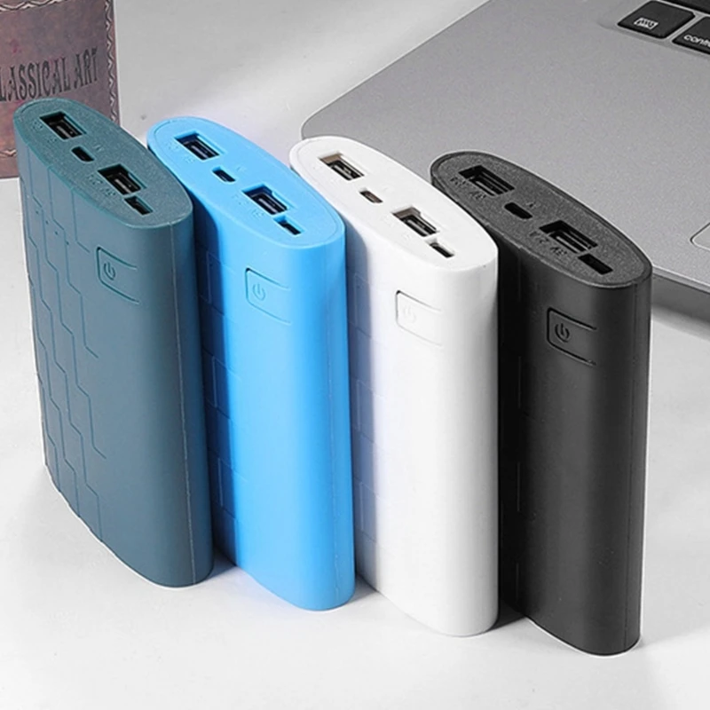 D0UA DIY Power Banks Curnosure включает в себя тип C & USB -порт Quick Power Banks Case легко переносить для батарей 8x18650