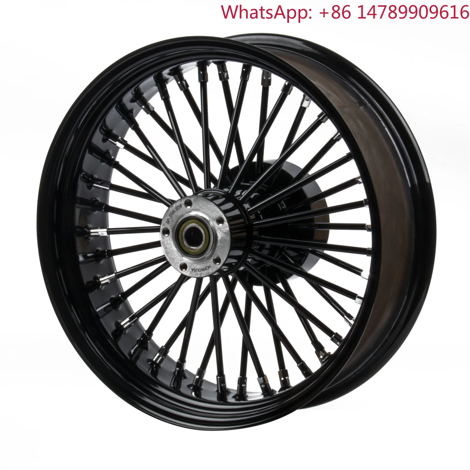 

6061-T6 Aluminum Alloy18*5.5 Gloss Black Front Wheel Turbo Spoke Gloss Black Wheel For Harley 2014-2026 Touring BikeAmericanClas
