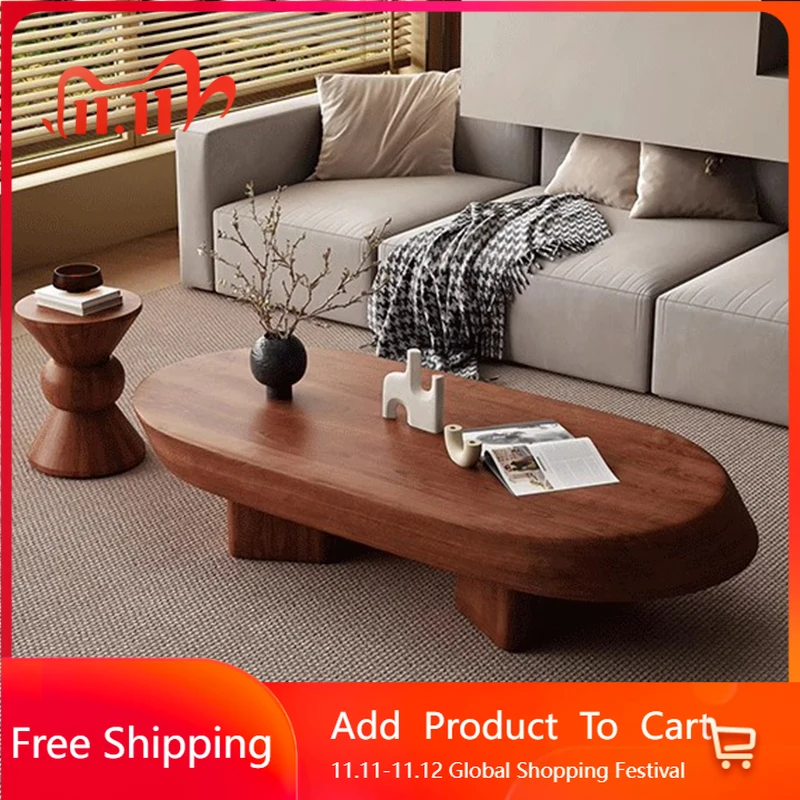 

Простой журнальный столик в скандинавском стиле, деревянный минималистичный эстетический журнальный столик для гостиной, современное украшение, вспомогательная мебель для дома Mesa