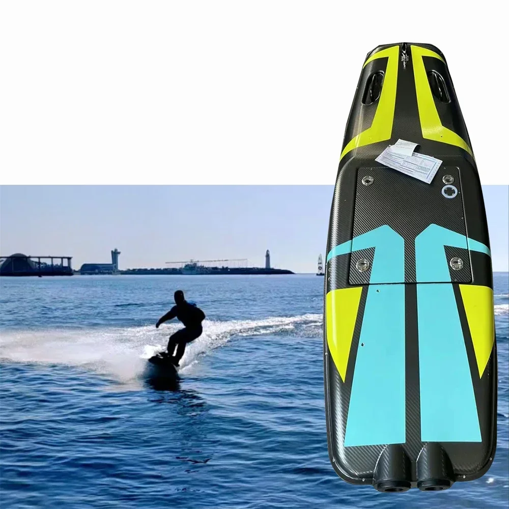Carbon Fiber Electric Surfboard With 110cc Motor 56km/h Speed For Ocean Waters Jet Board Surfing