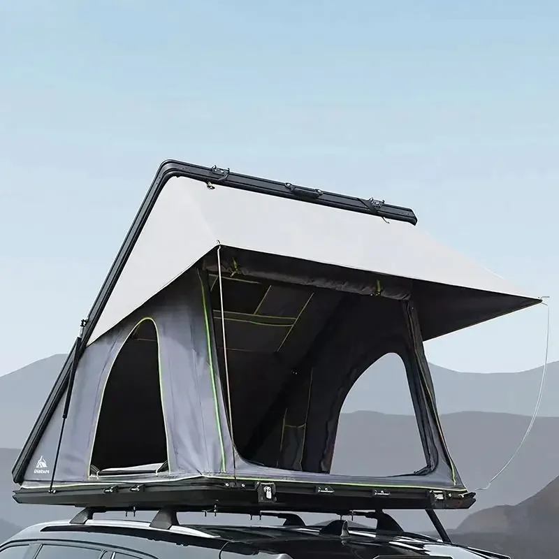

2026High Quality 2-Person Waterproof Canvas Tent Modern Style Roof Top Tent Hard Shell Aluminum For Off-Road Car Roof
