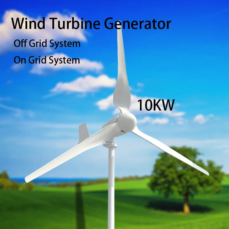 

Внутрисетевой инвертор, генератор ветряной турбины 10000 Вт 10 кВт, трехфазный выход переменного тока 12 В, 24 В, 48 В, 96 в, свободная энергосберегающая система