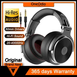 Oneodio Studio Wired Headphones Over Ear Hi-Res Audio Wired Headset With Microphone Studio DJ Stereo Headphones 3.5mm/6.35mm