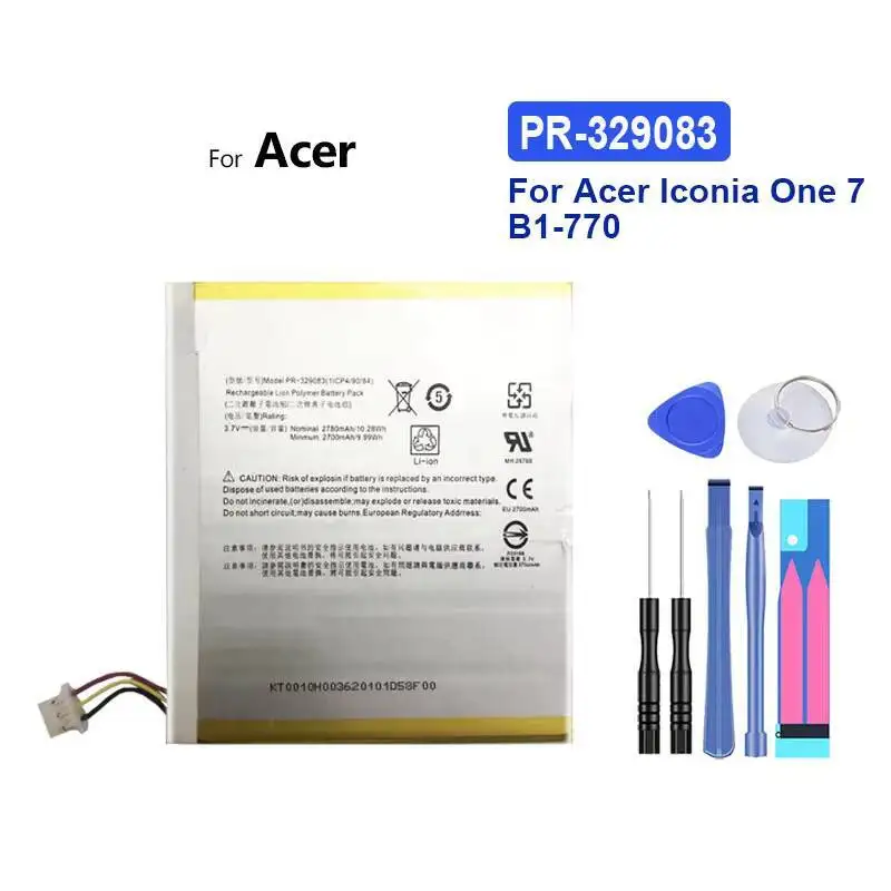 Сменный аккумулятор премиум-класса для ноутбука PR-279594N (5LINE) PR-329083 6LINE 2700-6100 мАч для Acer Iconia One 7 10