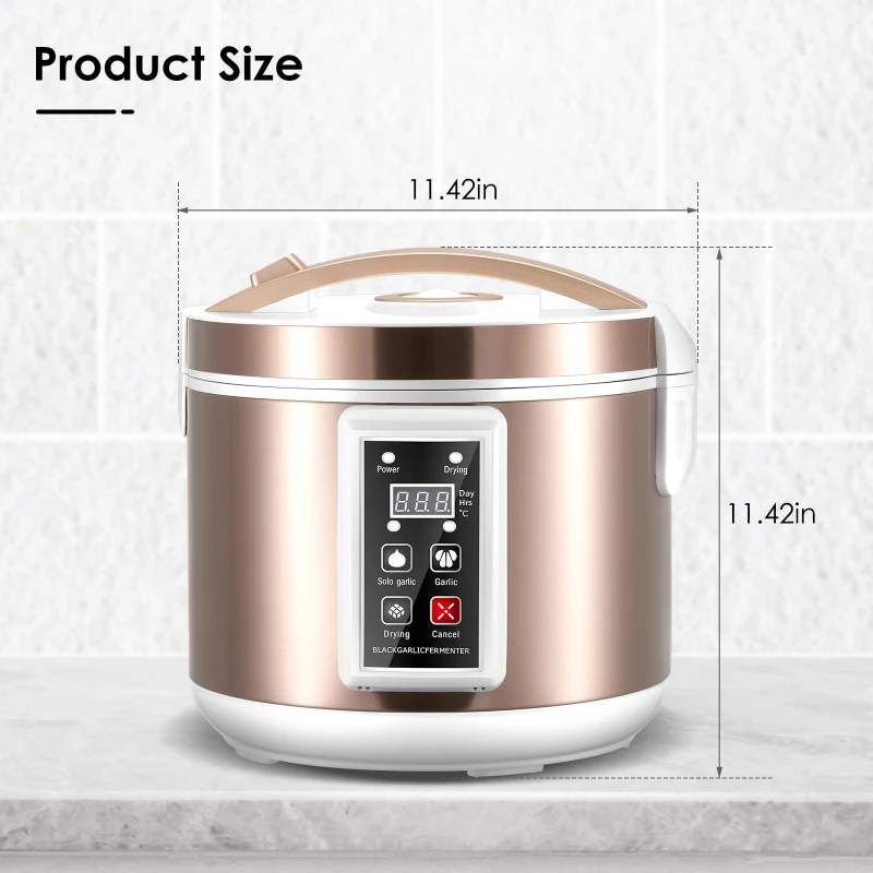 5L Zwarte Knoflook Vergister Volledig Automatische Intelligente Controle Knoflook Makerhealth Voedsel Maker Meerdere Teentje Knoflook Diy Fornuis