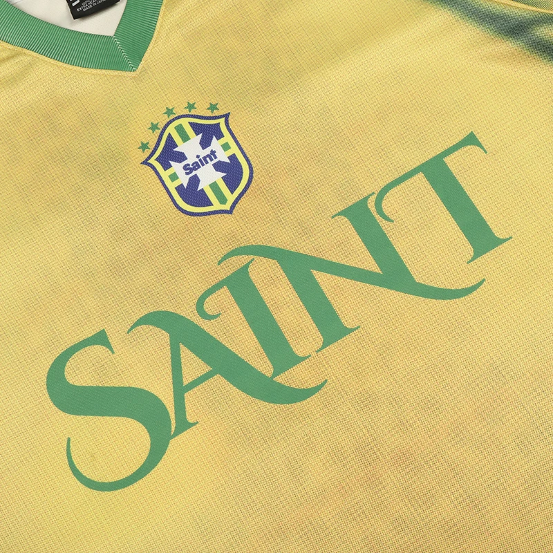 SAINT T-shirt Summer Men Women Versatile Jerseys Street Hip-hop Style Sports Short-sleeved Tee Shirts view 5