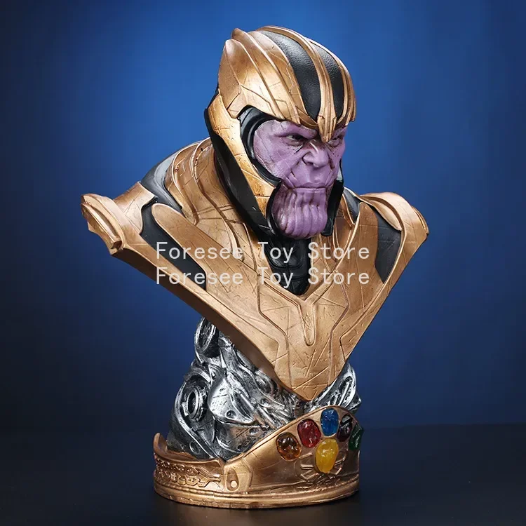 Nieuwe 39 cm De Avengers Thanos Grote Hars Buste Sculptuur Model Schurk Figuur Desktop Ornament Decoraties Beste Cadeau voor Kinderen