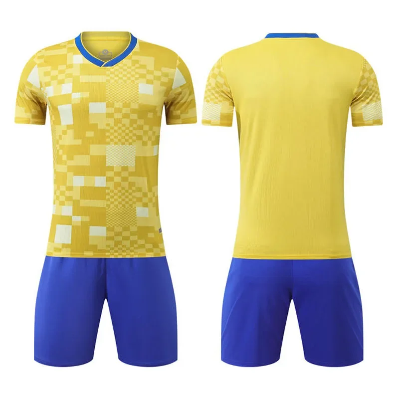 Youth College Soccer Kits Shorts Students Football Clothes Sets Polyester Breathable Sports Jerseys Men Soccer Uniforms