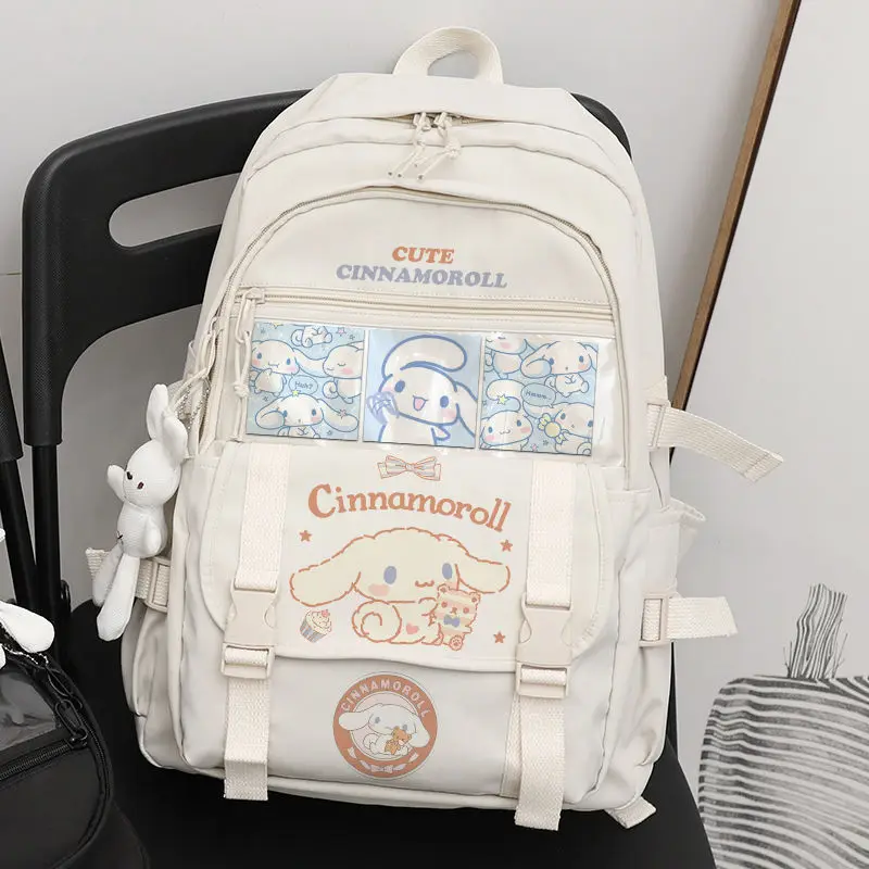 Sanrio jade cinnamon dog student schoolbag cartoon animation printing large capacity children's burden reduction backpack