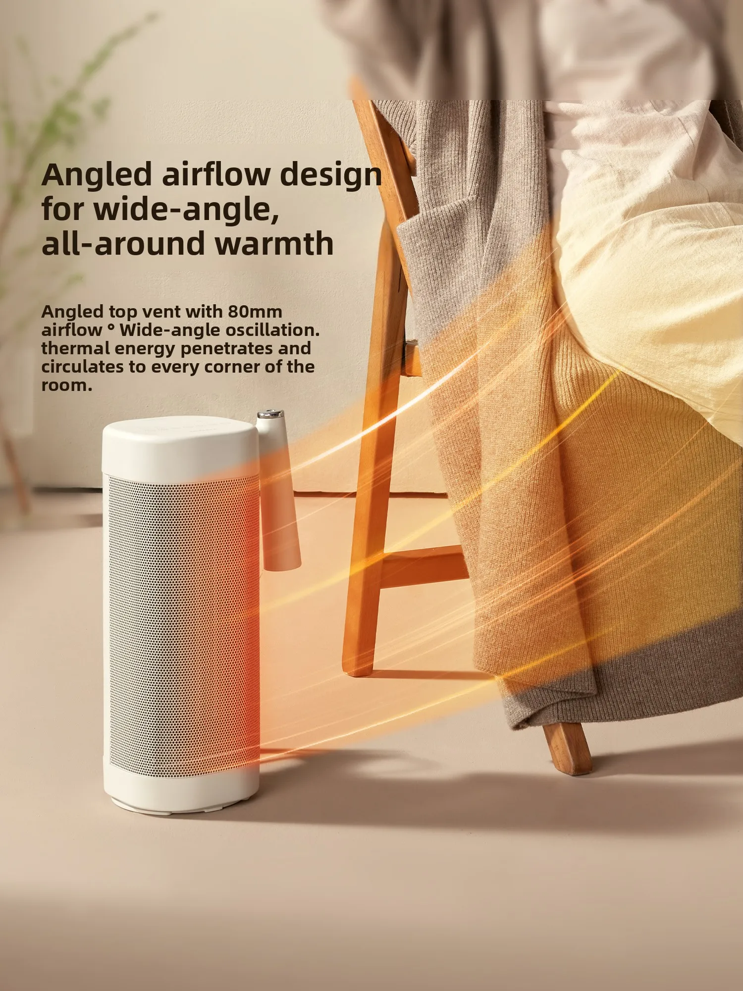 Heater, household energy-saving artifact, small quick-heating fan for the whole house, bathroom electric heater