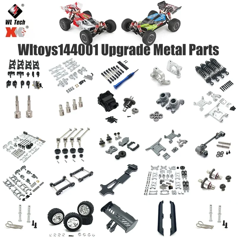 

Комплект металлических амортизаторов и рычагов подвески Wltoys 144001 124016 124017 124018 124019 144001 для радиоуправляемых машинок (аксессуары)