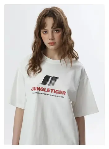 2025 뉴 아메리칸 트렌디 브랜드 헤비 보이즈 반팔 여름 티셔츠 여성용 신상 순면 루즈핏 반소매 티셔츠 여름
