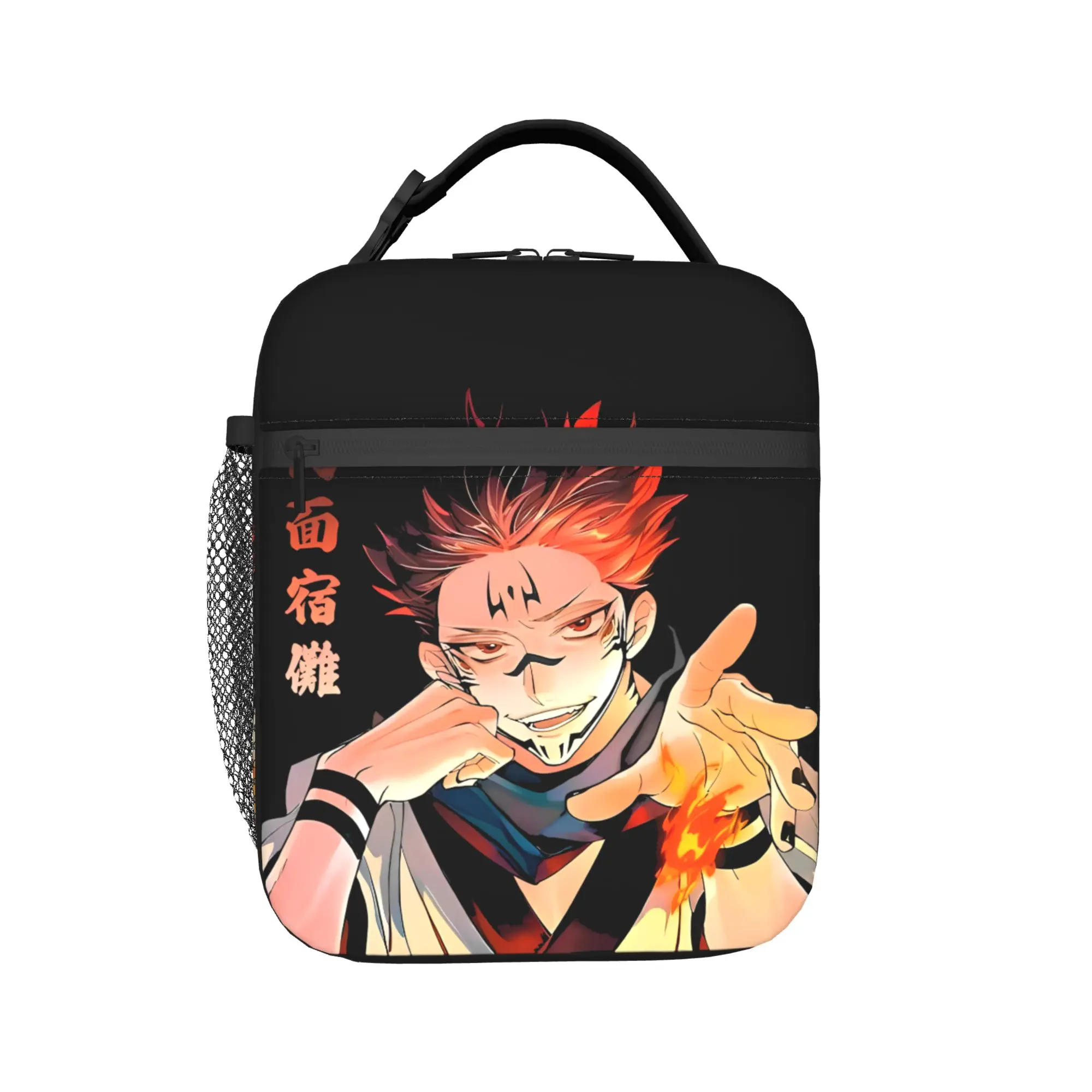 Sukuna Anime Manga  Insulated Lunch Bags Portable Jujutsus Kaisens Anime Lunch Container Cooler Bag Tote Lunch Box Office