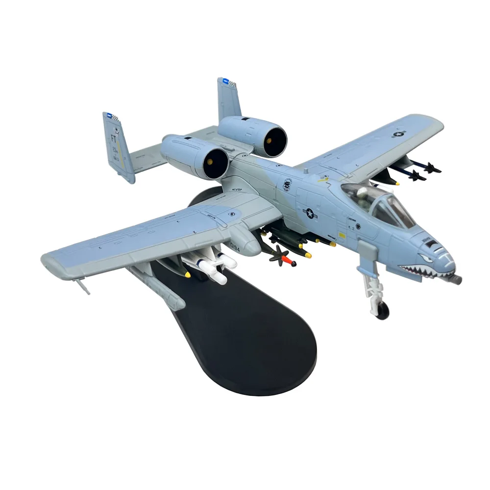 Diecast Metal Aircraft Model for Children, US A-10, A10 Thunderbolt II, Warthog, Attack Plane, Fighter, Boy Toy Gift, Escala 1:100