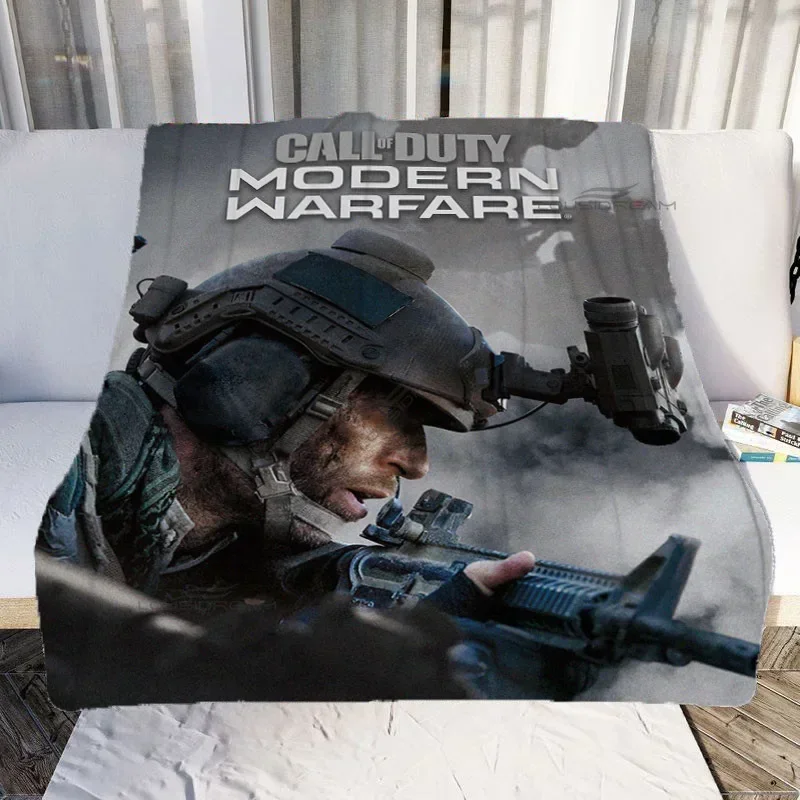 بطانية Call of Duty Patterns Gamer من الفلانيل - بطانية بتصميم أريكة مريحة فائقة النعومة للمراتب