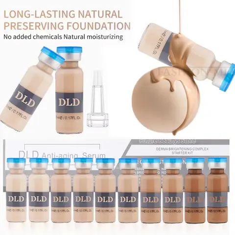 Korea BB Cream Glow Pigment Serum Kit Niacinamide Whitening Foundation Skin Sun Protection Moisturize Concealer Facial Skin Care
