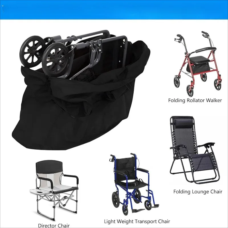 

Portable Wheelchair Storage Bag Waterproof Dustproof Sunproof Cover for Outdoor Chairs