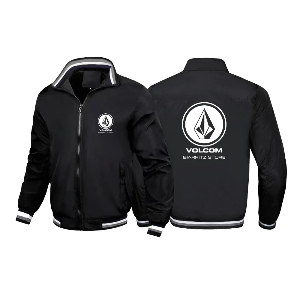 Chaqueta VOLCOM de otoño para hombre, gran oferta, informal, empalme, béisbol, cuello levantado, deportes de montaña, chaqueta de alta calidad, 2025