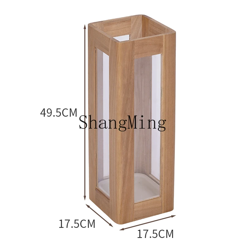 

CL Umbrella Storage Rack Home Door Bucket Commercial Hotel Rack Chinese Solid Wood Umbrella Storage Bucket