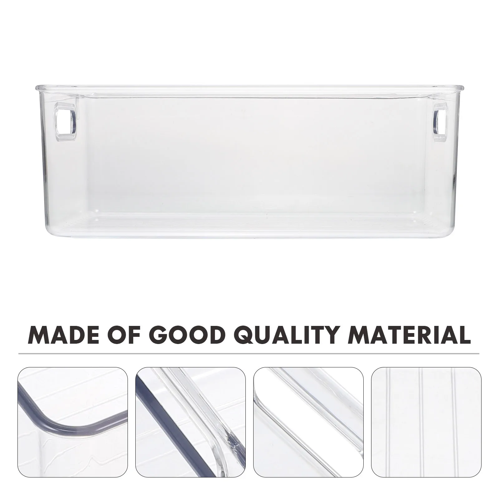 

Clear Storage Box Premium Pet Material Strong Organizing Container for Home Desktop Living Room Bedroom Holds Sundries Cosmetics