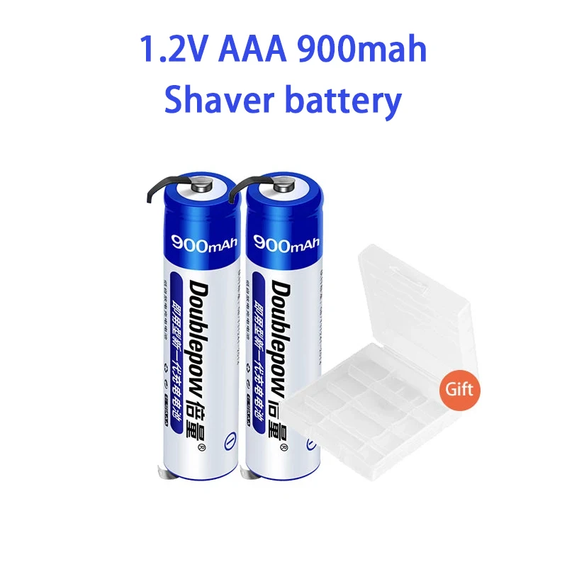 2-8PCS 1.2V AAA Rechargeable Battery 900mah Ni-MH Cell with Welding Tabs for Philips Electric Shaver Toothbrush Razor