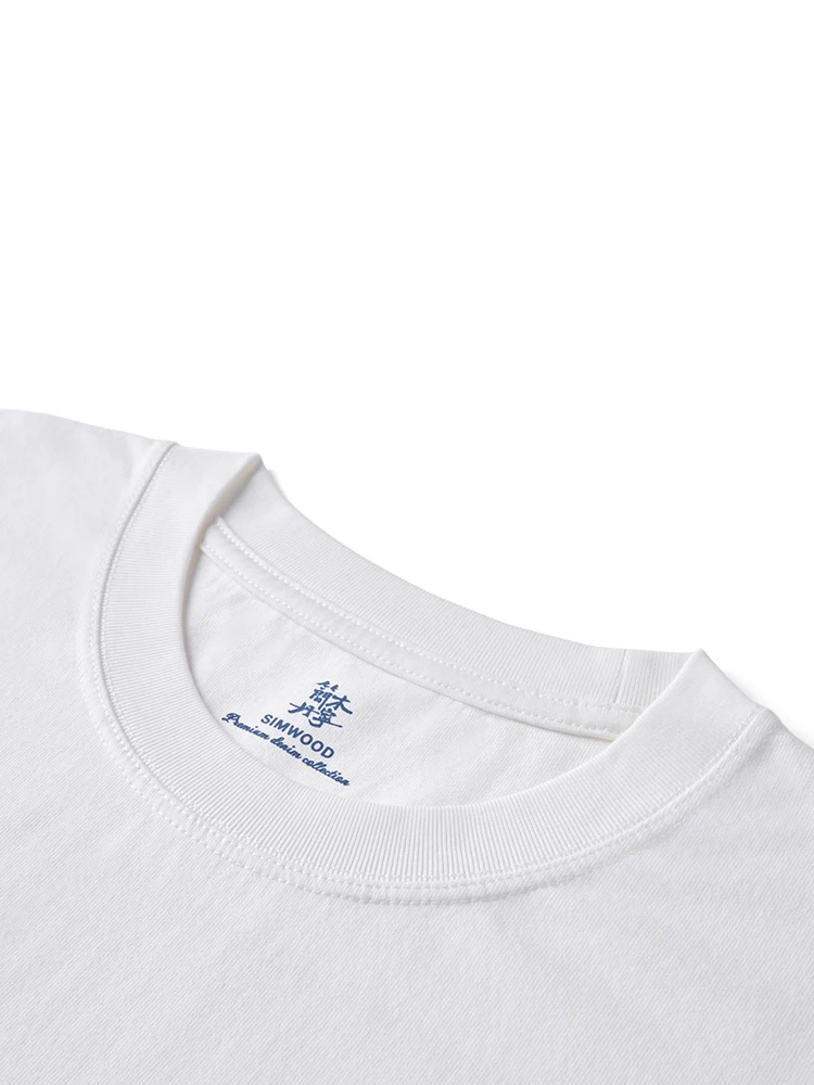 SIMWOOD Hohe Standard 2025 Sommer Neue Super Lose 270gsm 100% Baumwolle Stoff Paisley Muster Druck T-shirts Männer atmungsaktive Tops