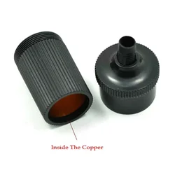 1pc Black Car Cigar Cigarette Lighter Female Inline Socket Plug Adapter Connector 12V/24V Auto Car Styling Interior Accessories
