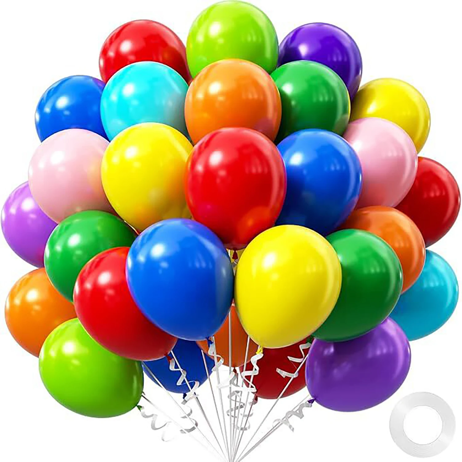 5/10/12 Zoll 10/20/30 Stück matte mehrfarbige Latexballons, geeignet für Hochzeiten, Geburtstage, Themenpartys