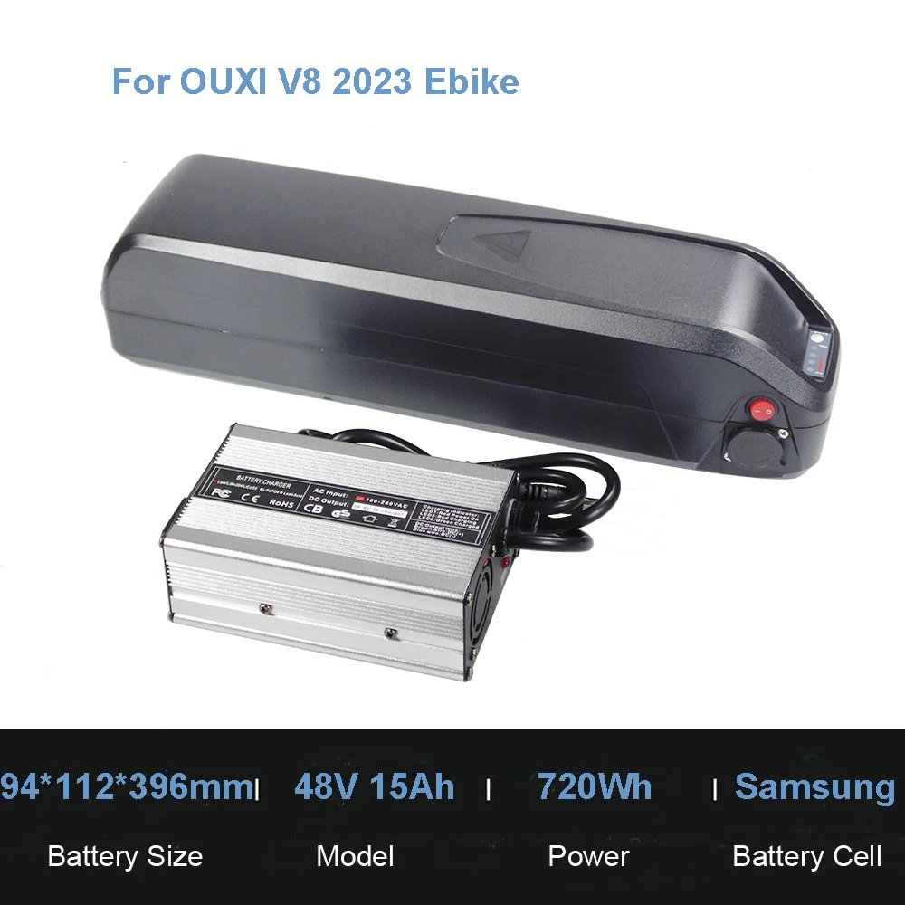 Elektrische Fiets Fiets Lithium Batterij 36V 12ah 48V 7.8ah 15ah 18ah Voor Ouxi V8 Samebike M20-Ⅲ Hoverfly Ourea Rcb Rk15 Ebike