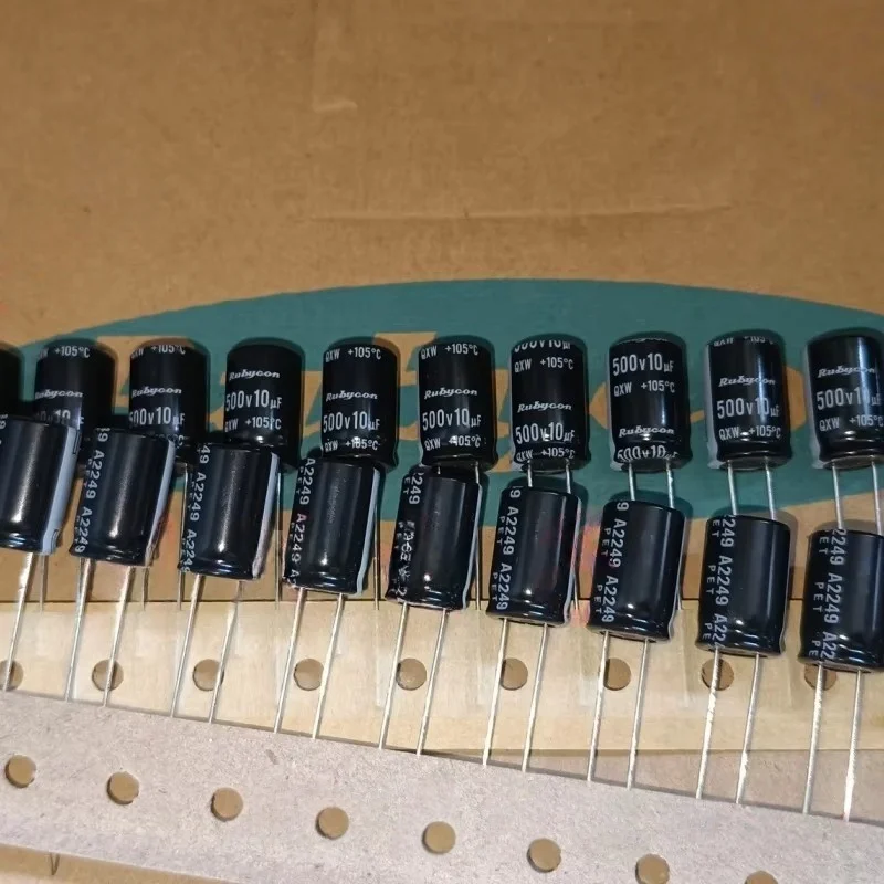 10PCS 10UF 500V Electrolytic Capacitor 500V 10UF 105 Degrees