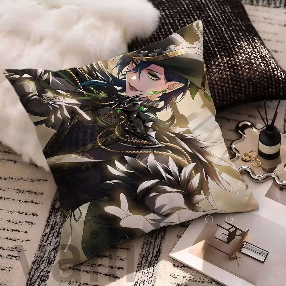 M-Malleus Draconia T-Twisted Printed Pillow Cover Cushion Case Simple Sofa Pillow Case No Pillow Core