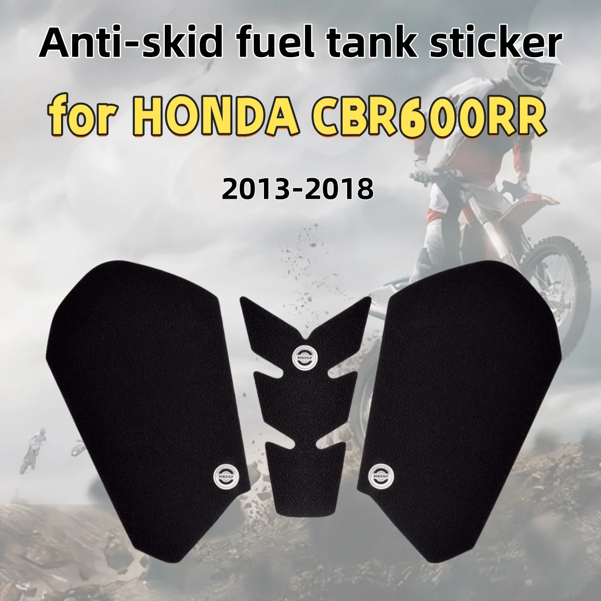 

for HONDA CBR600RR 2013-2018 motorcycle fuel tank sticker anti-slip body fishbone sticker black