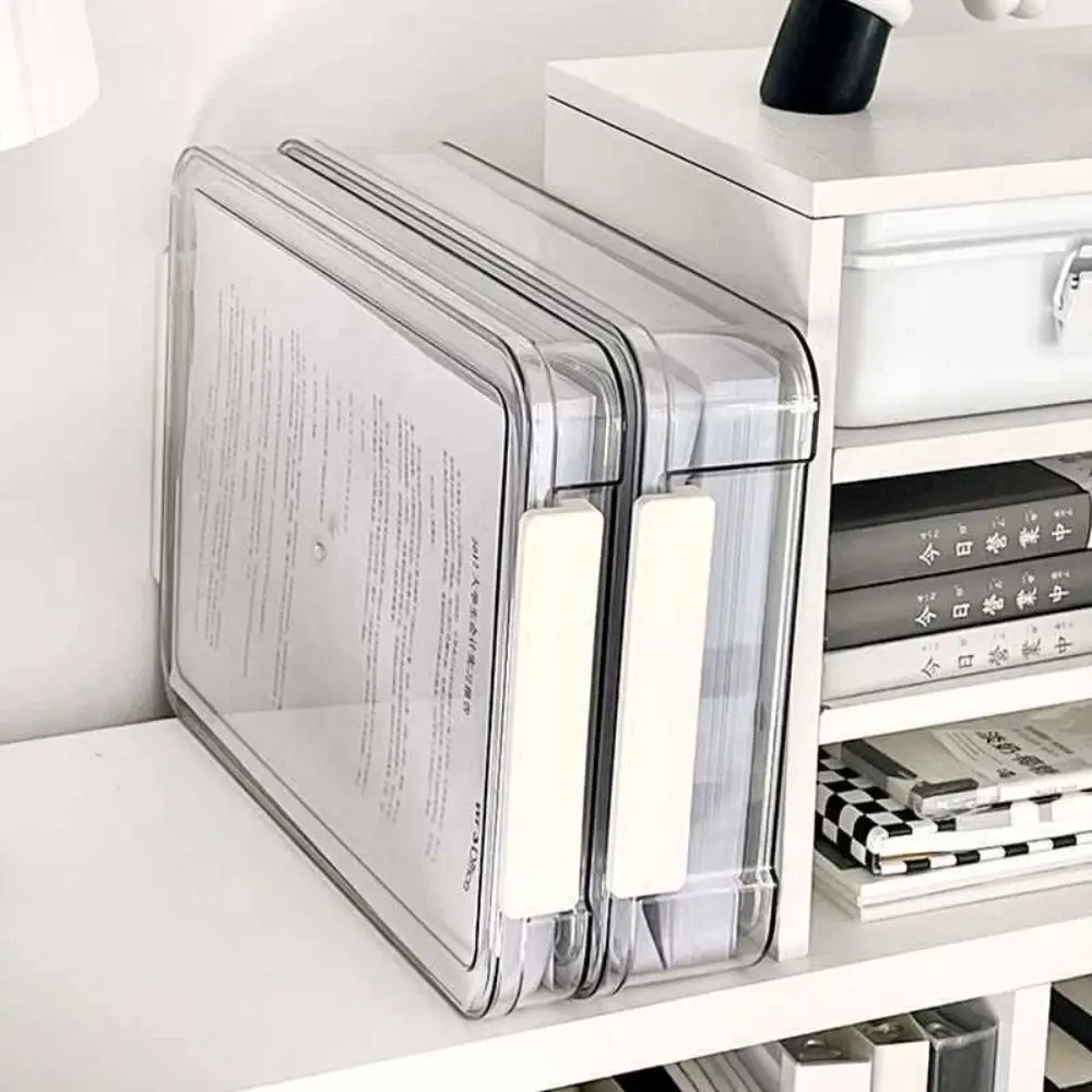 Office File Box Desktop A4 Document Organizer Stackable Laminated Papers Rack All-purpose Bathroom Storage Tray for Home