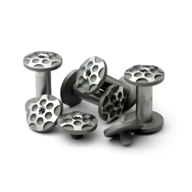 2sets Knife Handle Screws CNC Stainless Steel Handle Screws Fasteners DIY Tool Pair Locking Pins Spindle Screws