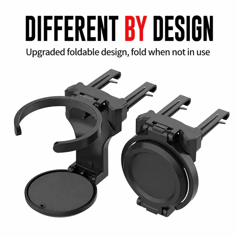 Collapsible Air Vent Beverage Caddy Automotive Liquid Rack Vehicle Mounted Water Container Stabilizer for Coffee Mugs Bubble Tea