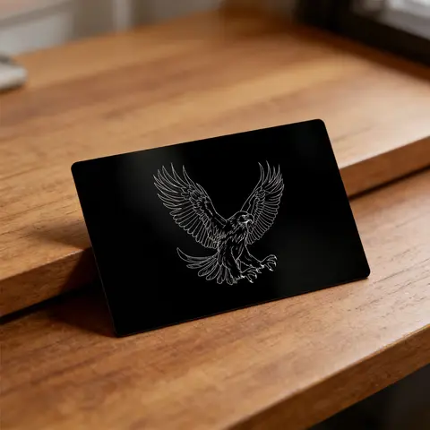 30Pcs Black Anodized Aluminum Card  Thin Metal Blank Tags Laser Engraving Aluminium Plate DIY Custom Logo Engrave Material For Laser Engraver