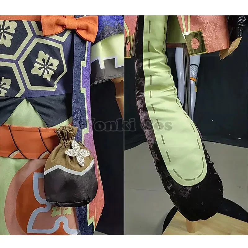 

Костюм игры Impact Sayu, парик с хвостом Ninjia Girl Gen, костюмы для косплея Shin, вечерние костюмы, наряды
