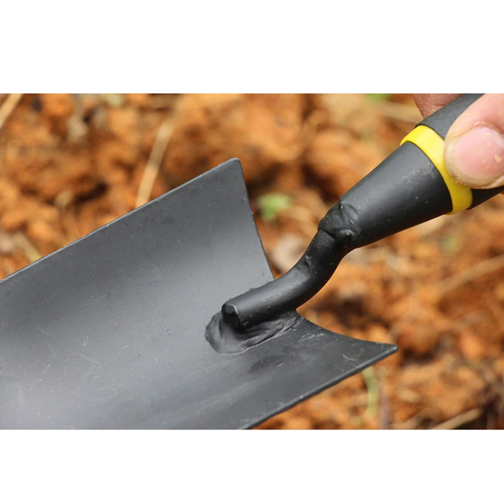 

Thicken Manganese Steel Shovel Black Handy Garden Trowel For Bonsai Planting Soil Transfer Rustproof Dustable Ergonomic Handle