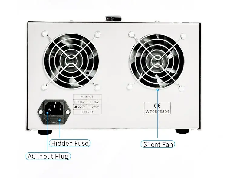 Reliable Regulated DC Power Supply 4 Channel 5 Set Output 4 Digit Display MCH-3205-II