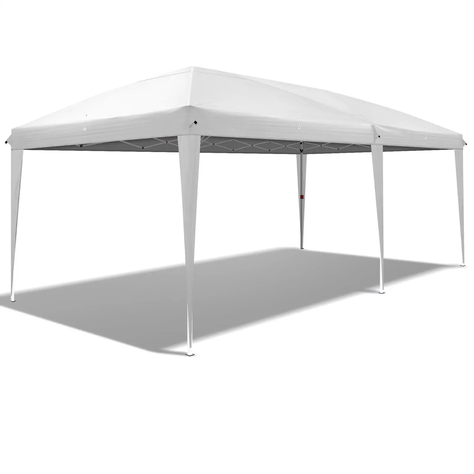 3x6m Waterproof Folding Tent for Camping - Portable Outdoor Shelter with Carry Bag - Home Use, White